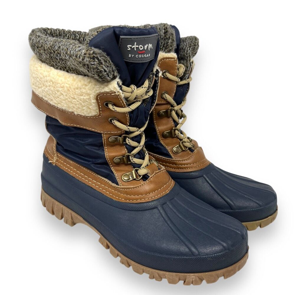 Storm Boots By Cougar Womens Size 8M Winter Creek Navy Blue